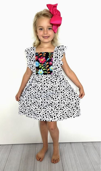 Dalmatian Print Girls' Dress