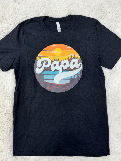 Outdoors Papa Black Tee