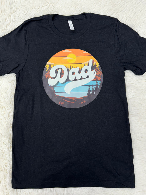 Outdoors Dad Black Tee