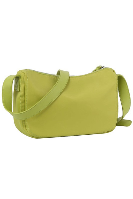 Lime Nylon Crossbody Bag