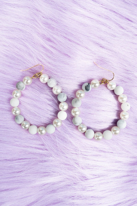 Like a Dream Beaded Hoop Earrings