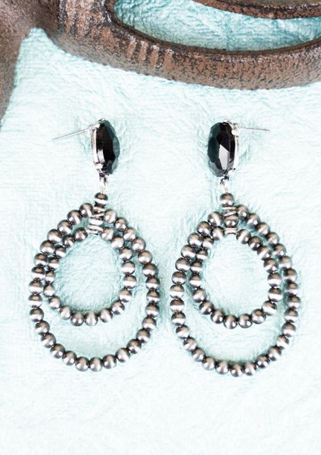 Morrow Creek Black Stone Earrings