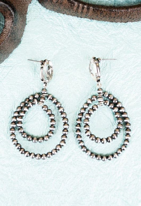 Morrow Creek Clear Stone Earrings