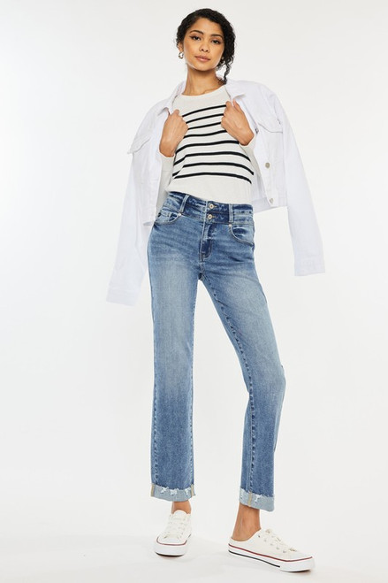 KanCan Kianna High Rise Cuffed Jeans