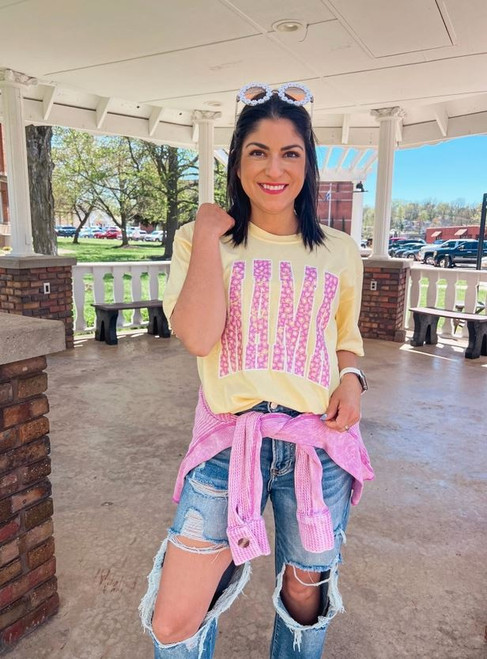 Leopard Mama Butter Comfort Color Tee