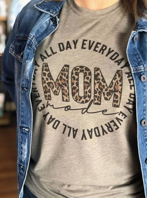 Mom Mode Tan Tee