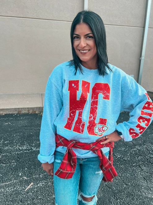 KC Chiefs Grey Sweatshirt