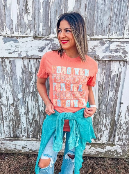 Forgiven Terracotta Comfort Color Tee