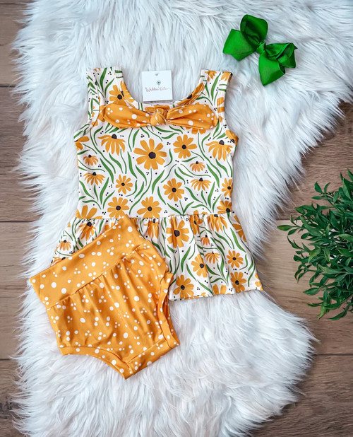 Yellow Black Eyed Susans Bummie Set