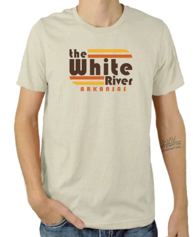 Arkie Apparel Retro White River Tee