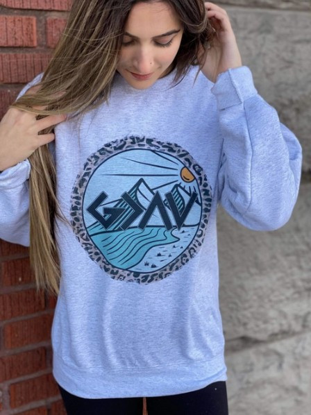 God is Greater Grey Sweatshirt