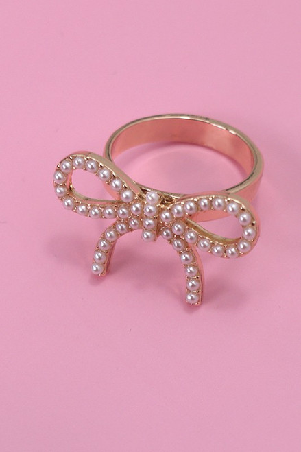 Classic Pearl Bow Ring