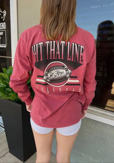 Southern Trend Hit That Line Long Sleeve Tee