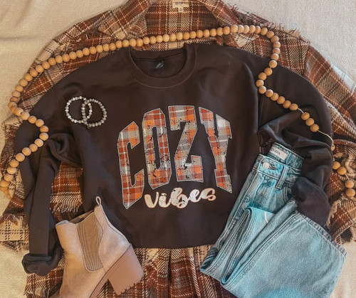 Cozy Vibes Brown Sweatshirt