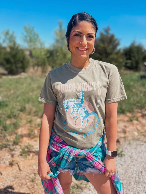 Rodeo Nights Comfort Color Tee