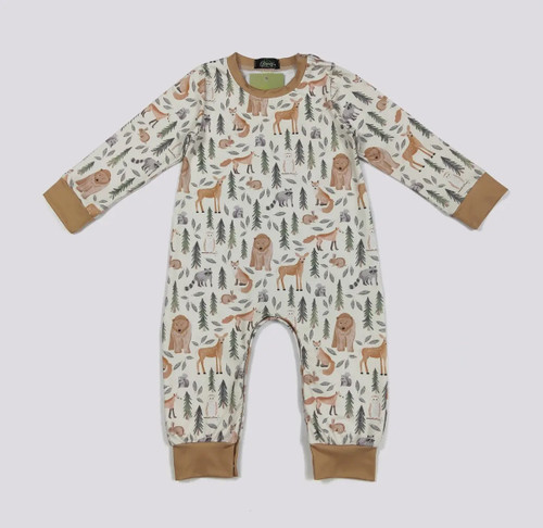 Infant Boys' Forest Animals Romper