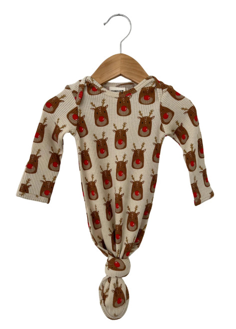Reindeer Knotted Baby Gown