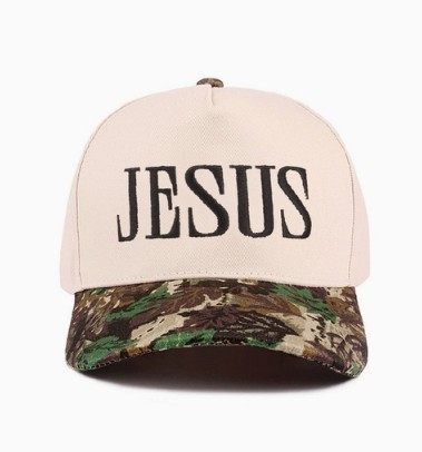 Jesus Camo Brim Hat