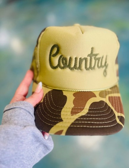 Country Rope Embroidery Trucker Hat