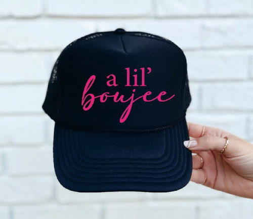 A Lil Boujee Black Trucker Hat