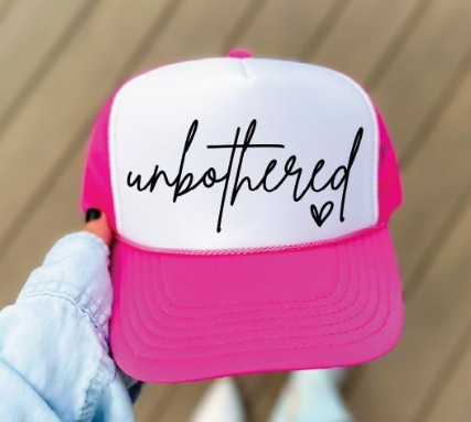 Unbothered Hot Pink Trucker Hat