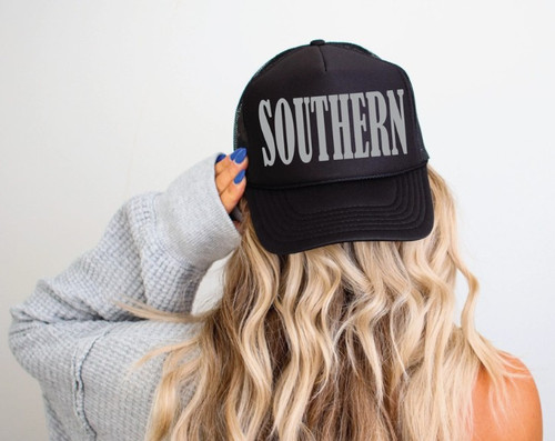 Southern Black Trucker Hat