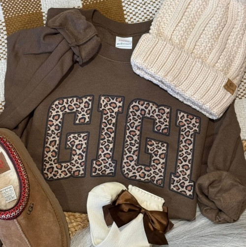 Leopard Gigi Brown Sweatshirt
