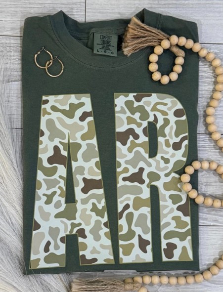 Camo AR Comfort Color Tee