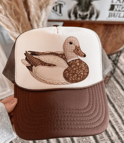 Mimi's Faux Patchwork Duck Trucker Hat