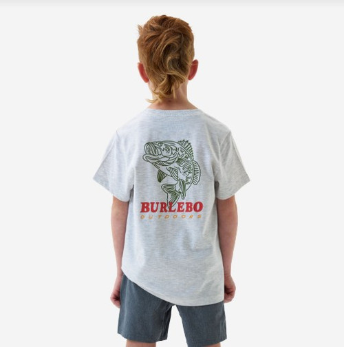 Burlebo Fish Wild Ash Grey Youth Tee
