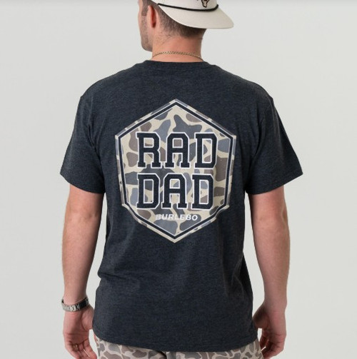Burlebo Rad Dad Heather Black Tee