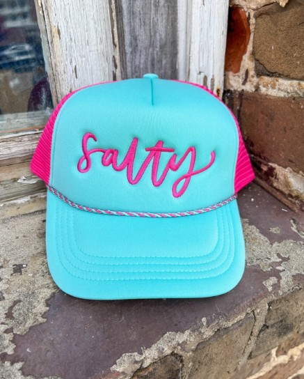 Salty Embroidered Trucker Hat