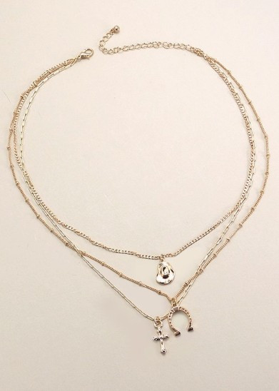 Cowboy Hat Charm Necklace