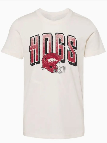 Razorbacks Helmet Fade Youth Tee
