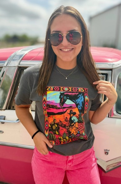 Neon Desert Drifter Tee