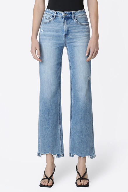 Vervet Glowing Destroyed Hem Plus Jeans
