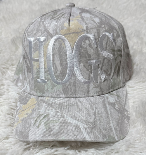 White Camo Hogs Hat