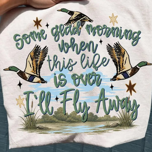 I'll Fly Away Ivory Comfort Color Tee