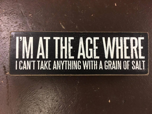 Grain of Salt Box Sign