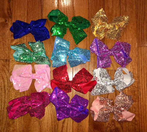 6" Sequin Hairbow