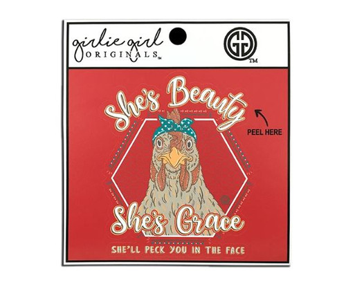 Beauty Grace Hen Decal