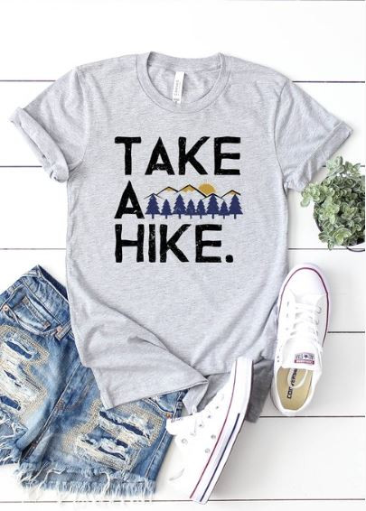 Take a Hike Grey Tee