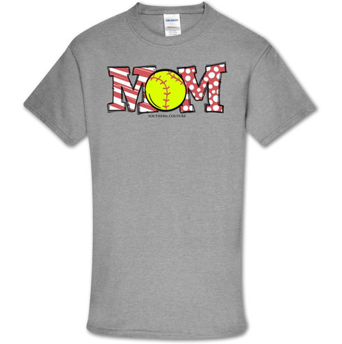 Softball Mom Grey Tee