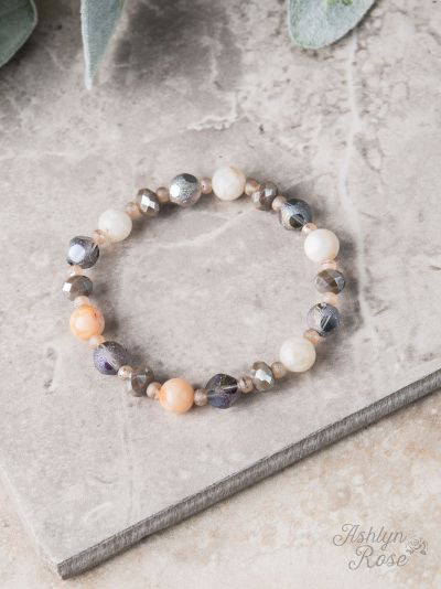 Mixed Stone Stretch Bracelet