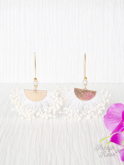 It's Fun Time Cream Earrings