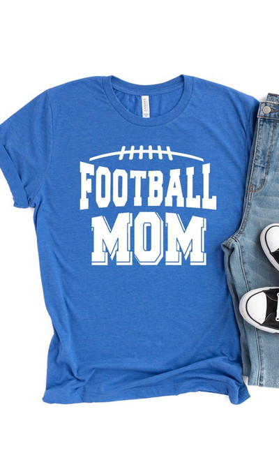 Football Mom Heather Royal Tee