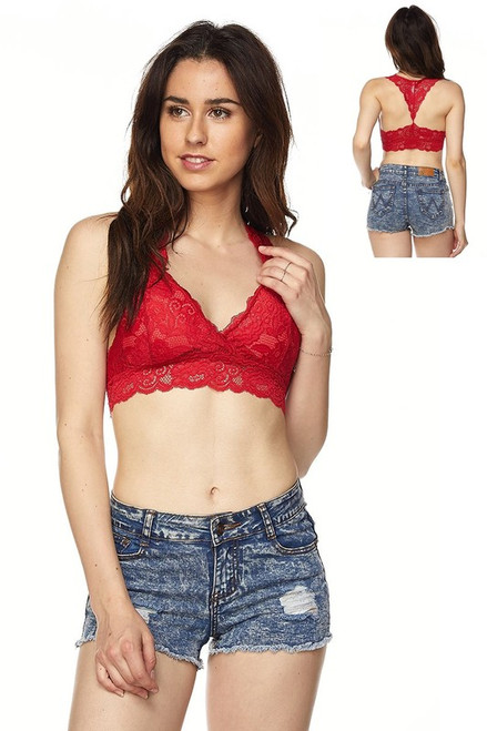 Garnet Lace Racerback Bralette