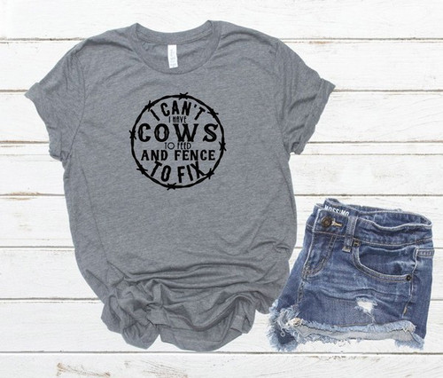 Cows to Feed Deep Heather Tee