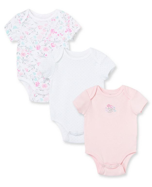 Little Me Watercolor 3-pack Bodysuits