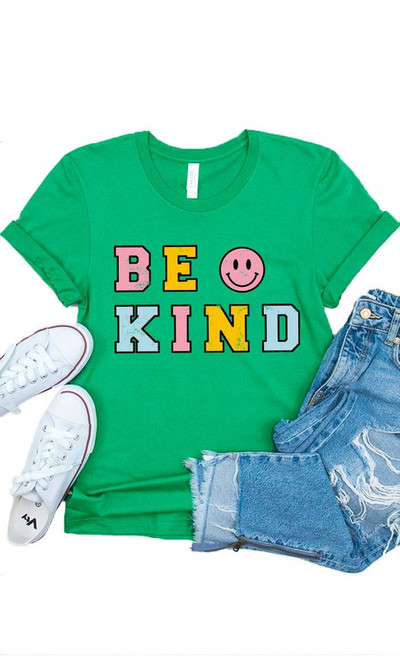 Girls' Be Kind Kelly Green Tee